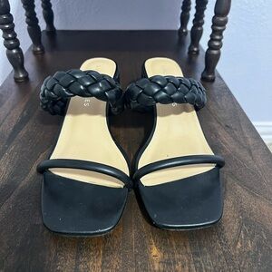 Stylish Black Braided Sandals